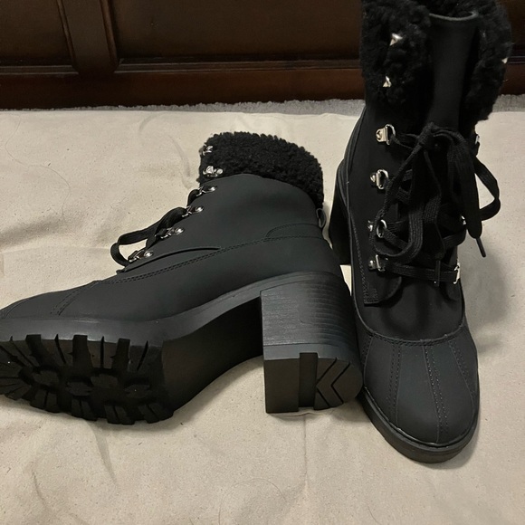 Black ankle boots. Never been worn. - Picture 3 of 3